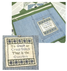 to quilt ot to cross stitch